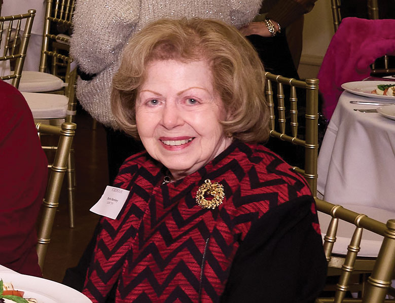 Doris Keeley, LAW '59, attends the annual 1841 and Doty Loyalty Society Luncheon at 3 West Club on December 13, 2023.