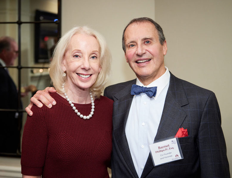 Barnet Phillips and his wife, Sharon